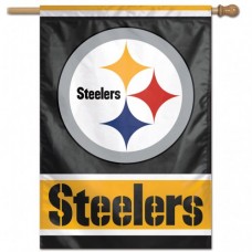 Pittsburgh Steelers Vertical Flag 28" X 40"